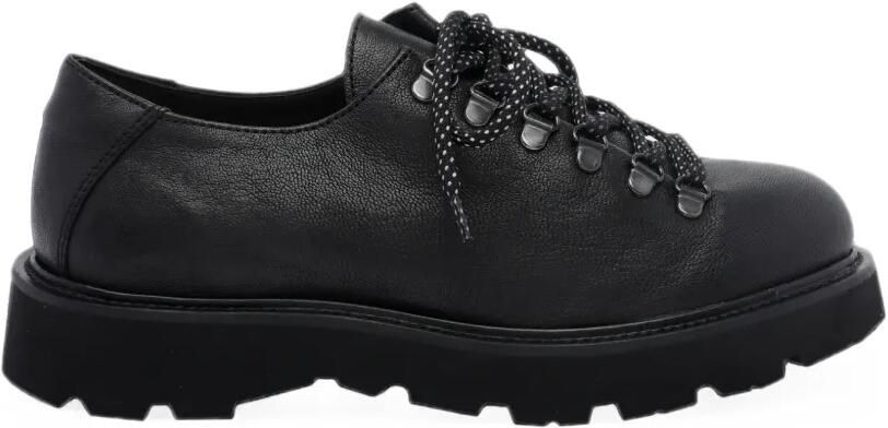 Pawelk's Leren Derby veterschoenen Zwart