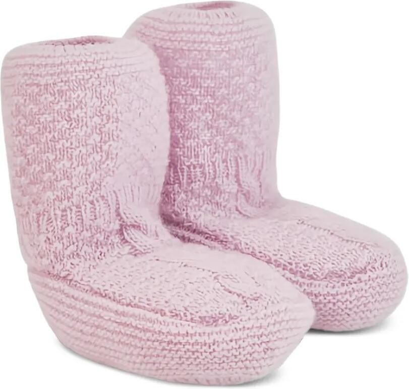 Paz Rodriguez Essentia gebreide wollen babyschoentjes Roze