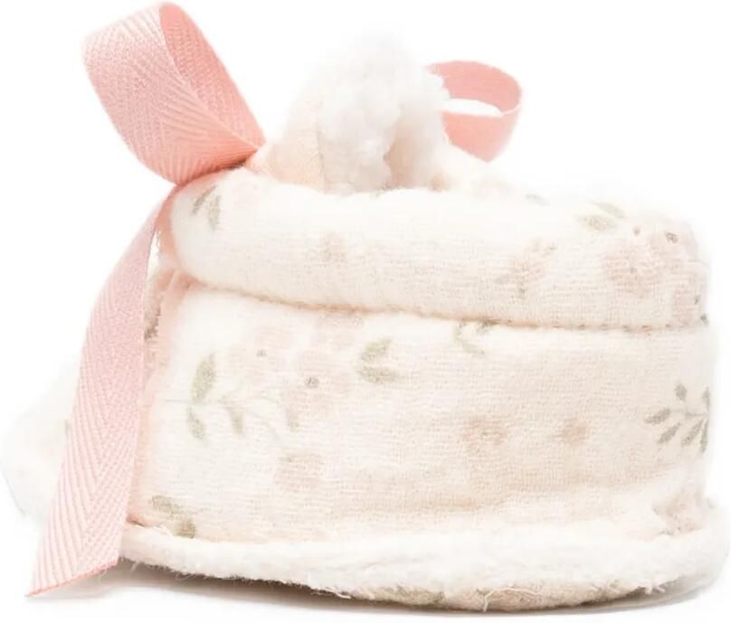 Paz Rodriguez floral-print bow-detail crib shoes Beige - Foto 2