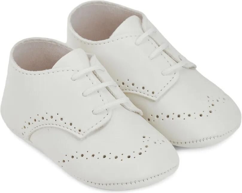 Paz Rodriguez Geperforeerde babyschoentjes Beige