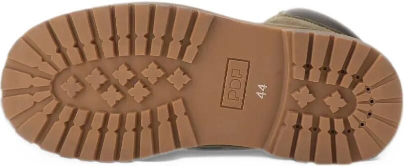 PDF burnished-effect lace-up boots Groen - Foto 4