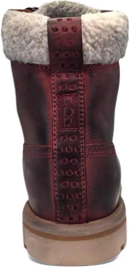 PDF Strada Giga shearling-trim lace-up boots Rood - Foto 3