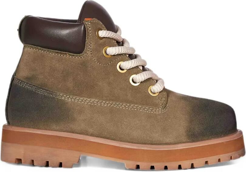 PDF Strada leather-trimmed nubuck boots Groen