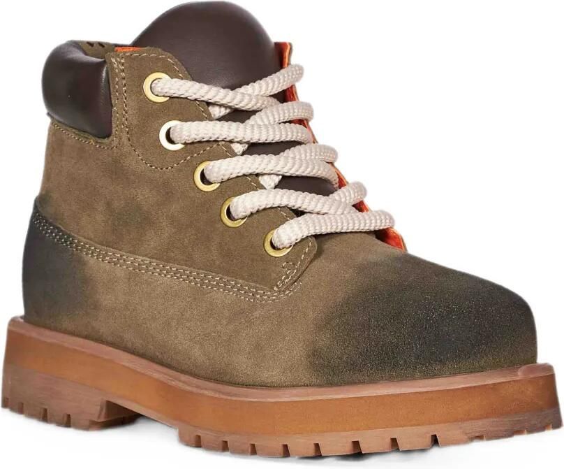 PDF Strada leather-trimmed nubuck boots Groen - Foto 2