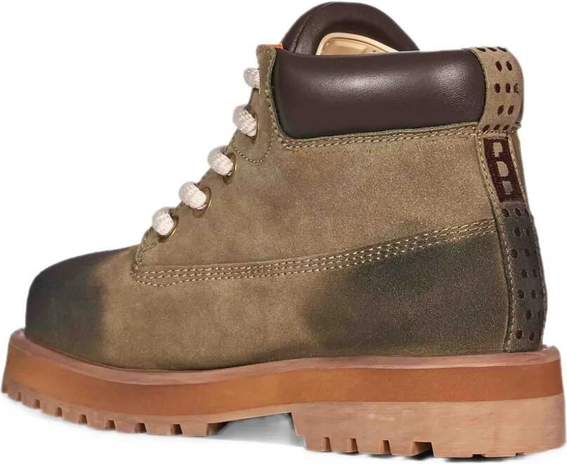 PDF Strada leather-trimmed nubuck boots Groen - Foto 3