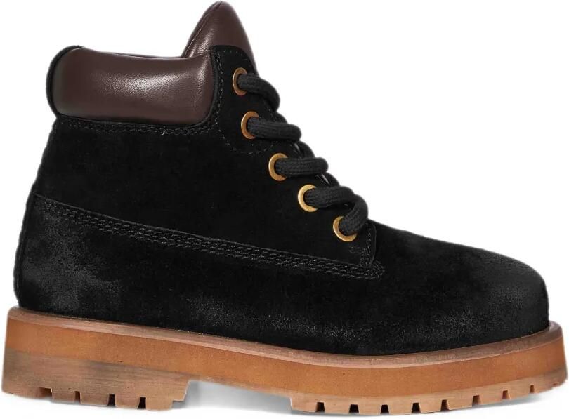 PDF Strada low suede panelled ankle boots Zwart