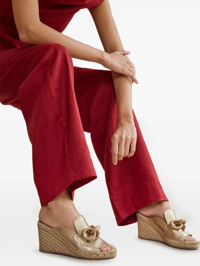 Pedro Garcia Oliveta sandalen met sleehak Goud - Foto 2
