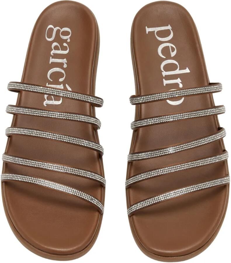 Pedro Garcia Prudie platte sandalen verfraaid met kristallen Zilver - Foto 3