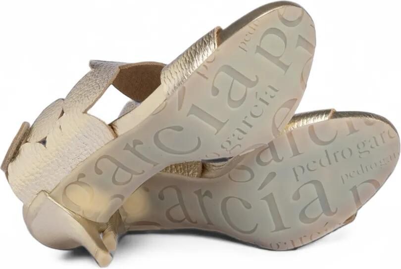 Pedro Garcia Winslet scallop-edge sandals Goud - Foto 3