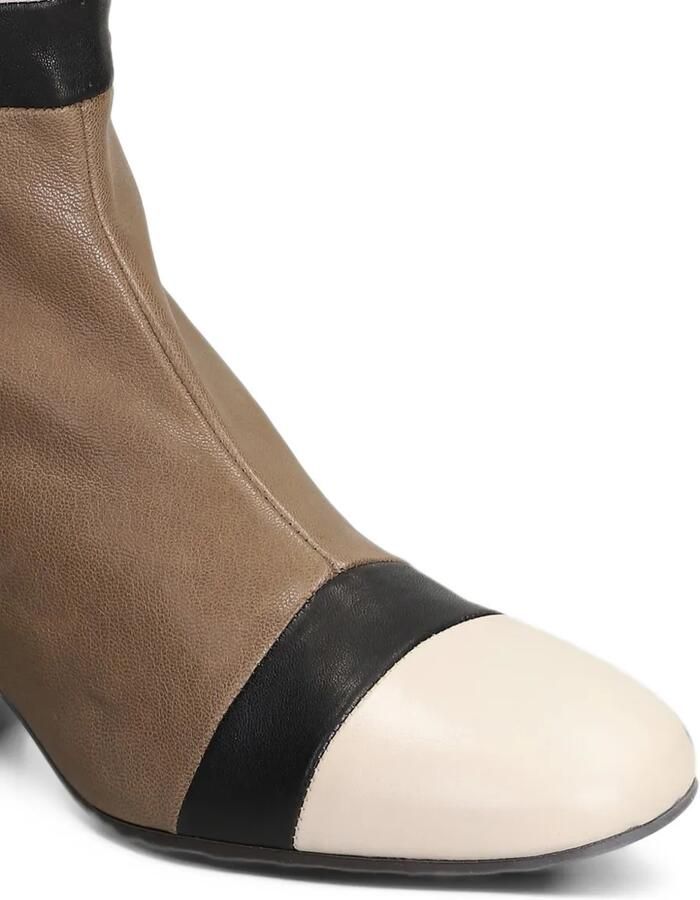 Pedro Miralles colour-block leather boots Bruin - Foto 3