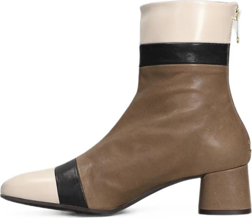 Pedro Miralles colour-block leather boots Bruin - Foto 4