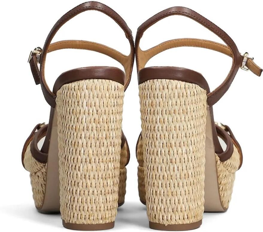 Pedro Miralles Horsebit sandalen met plateauzool Beige