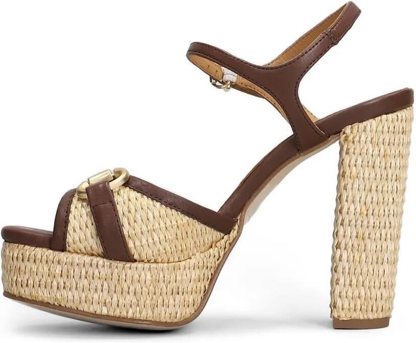 Pedro Miralles Horsebit sandalen met plateauzool Beige - Foto 3