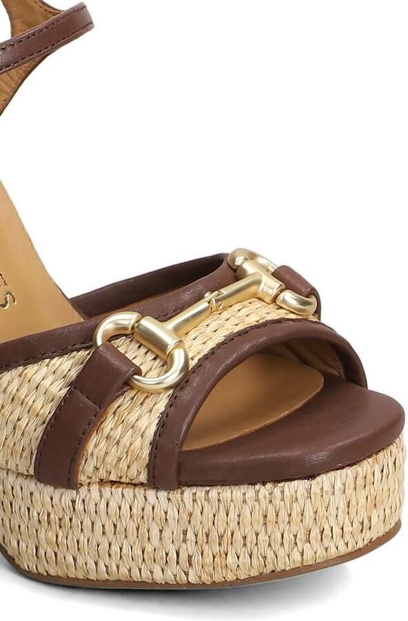 Pedro Miralles Horsebit sandalen met plateauzool Beige - Foto 5