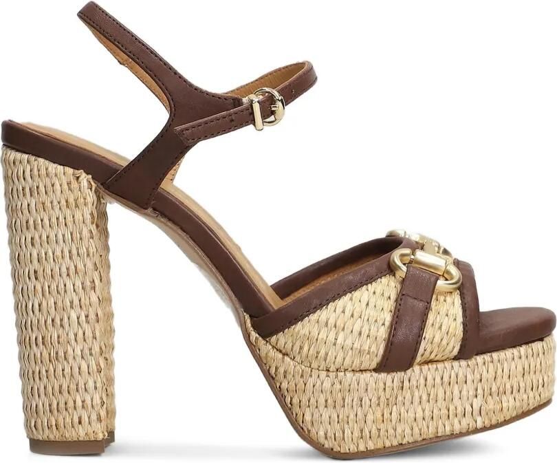 Pedro Miralles Horsebit sandalen met plateauzool Beige - Foto 4