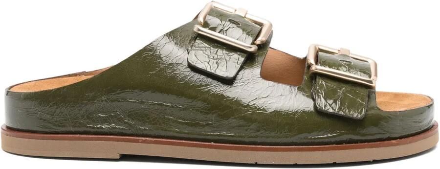 Pedro Miralles Lakleren sandalen Groen