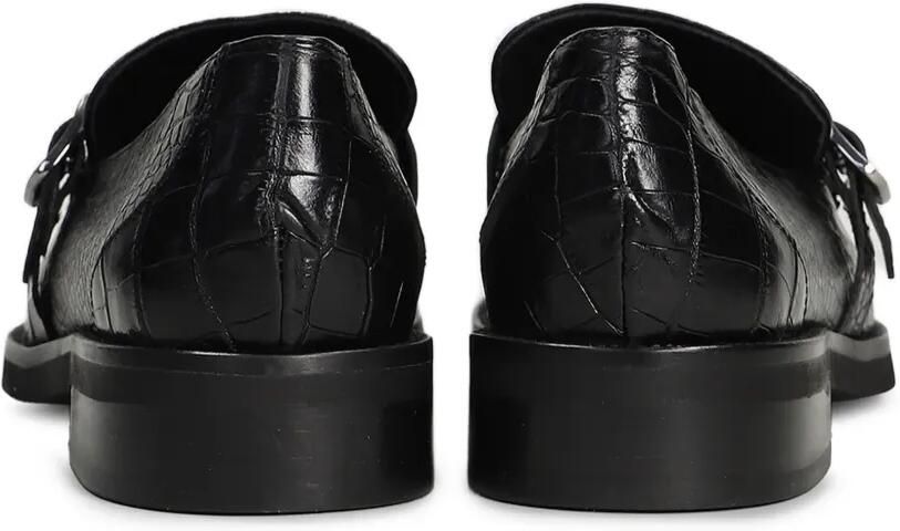 Pedro Miralles Loafers met krokodillen-reliëf en franje Zwart - Foto 3