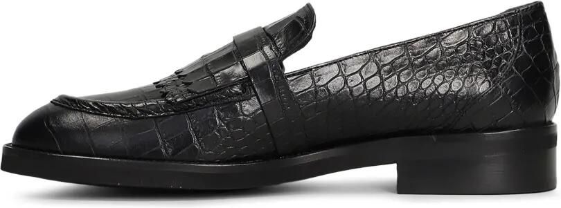 Pedro Miralles Loafers met krokodillen-reliëf en franje Zwart - Foto 5