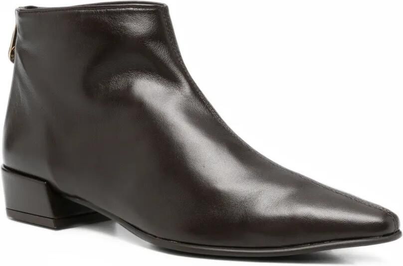 Pedro Miralles pointed-toe leather ankle boots Bruin - Foto 3