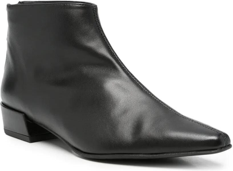 Pedro Miralles pointed-toe rear-zip boots Zwart - Foto 3