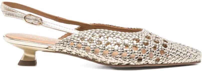 Pedro Miralles Slingback muiltjes Goud