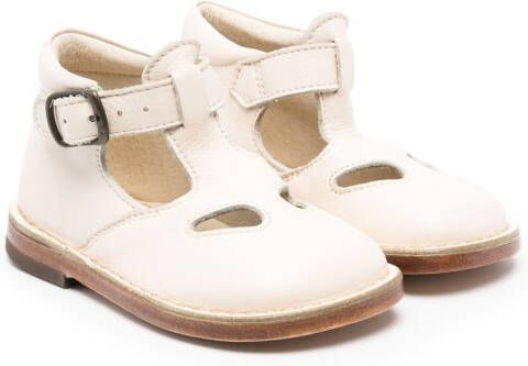 Pèpè Andrea leren sandalen Beige