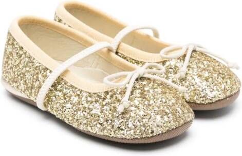 Pèpè Ballerina's met glitter Goud