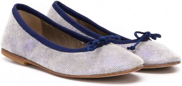 Pèpè Ballerina's met strik Blauw