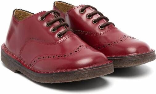 Pèpè Dusty brogues met veters Rood