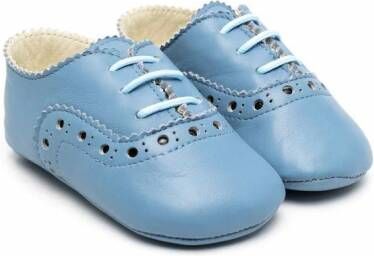 Pèpè Geperforeerde vetersneakers Blauw