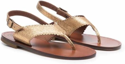 Pépé Kids Juliette sandalen met open neus Goud