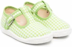 Pépé Kids Vichy schoenen met klittenband Groen