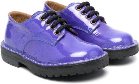 Pèpè Lakleren brogues Blauw