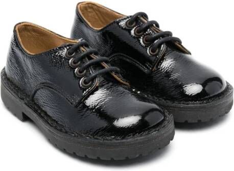 Pèpè Lakleren brogues Zwart