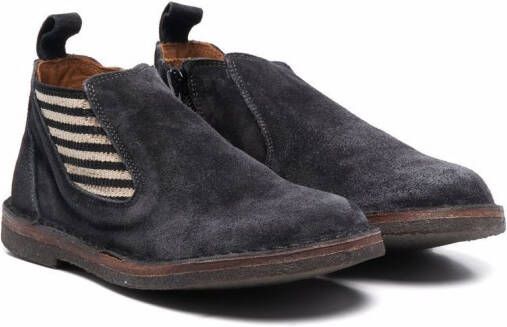 Pèpè Leo suède enkellaarzen Grijs