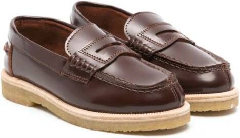 Pèpè Leren loafers Bruin