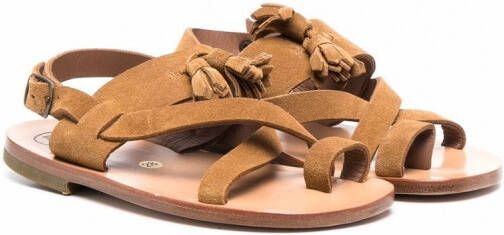 Pèpè Leren sandalen Beige