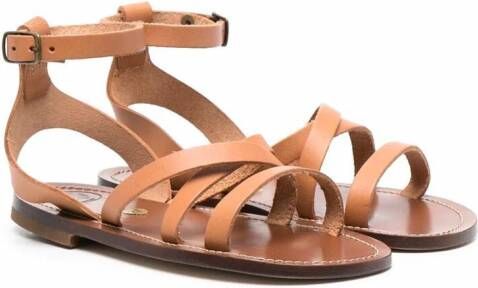 Pèpè Leren sandalen Beige