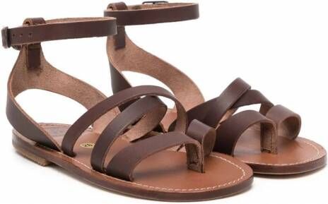 Pèpè Leren sandalen Bruin