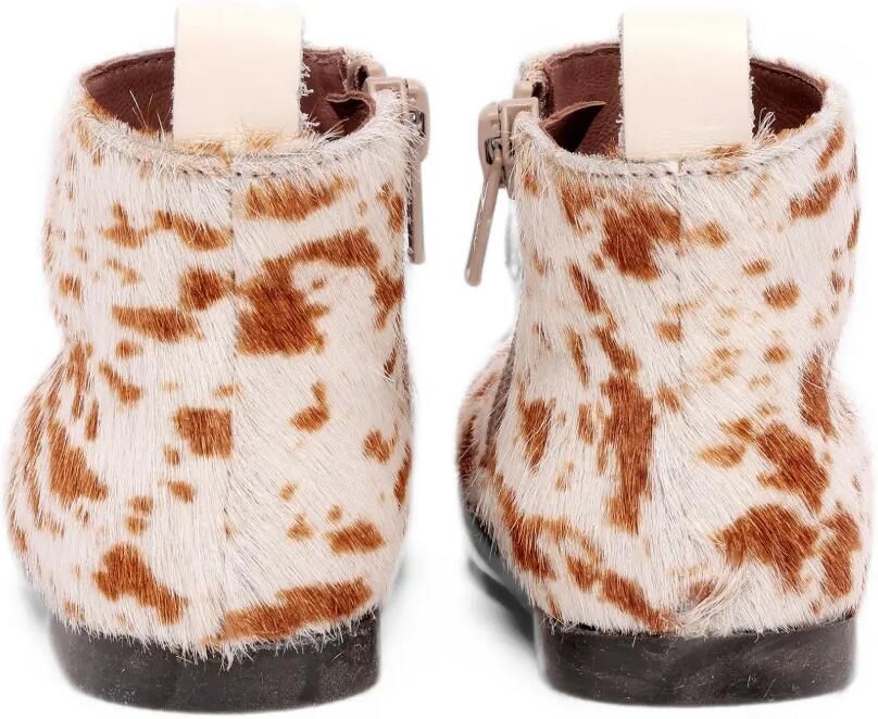 Pèpè Ada pony-hair-effect ankle boots Beige - Foto 2