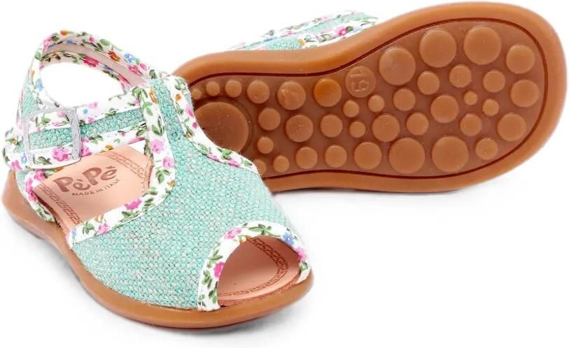 Pèpè Alex sandalen met bloe -print Groen - Foto 3