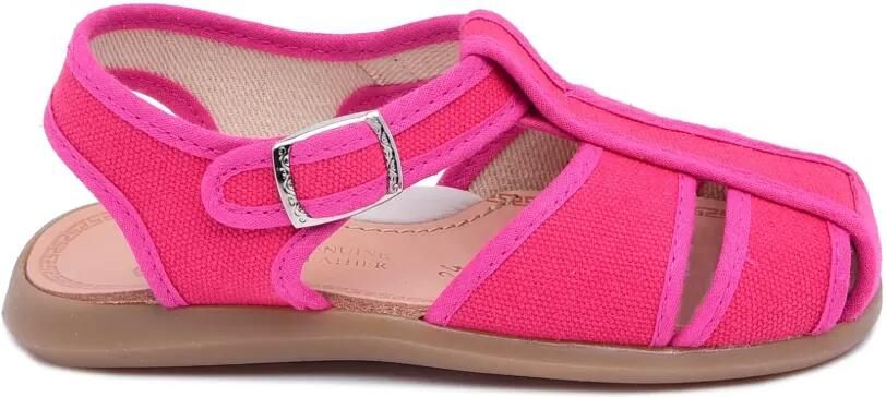 Pèpè Alix canvas sandalen met gespsluiting Roze - Foto 3