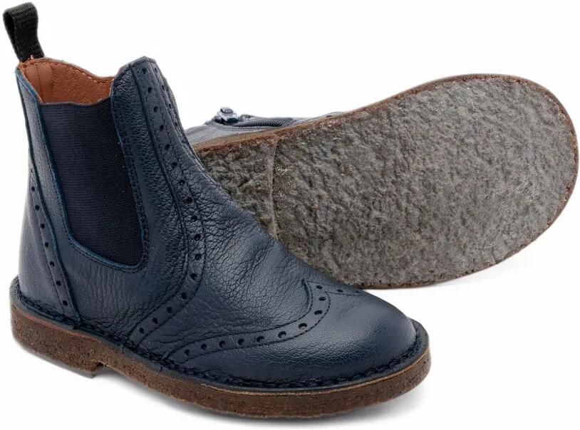 Pèpè Aziki brogue-detail leather boots Blauw - Foto 3
