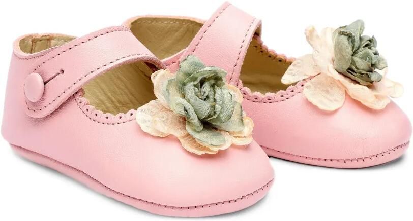 Pèpè Ballerina's met bloemapplicatie Roze