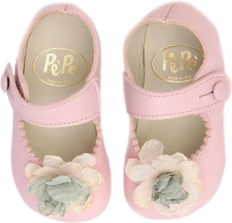 Pèpè Ballerina's met bloemapplicatie Roze - Foto 2