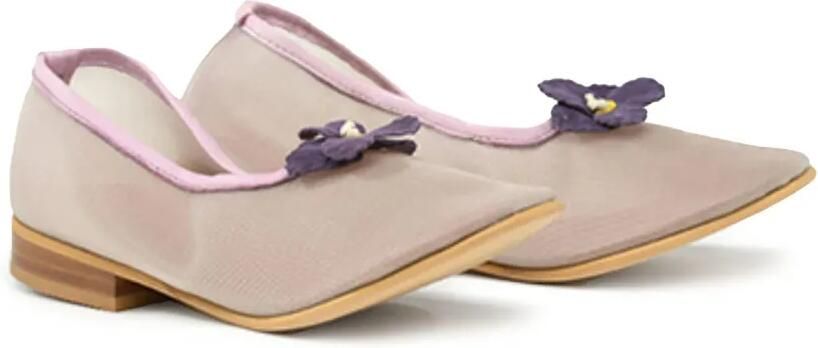 Pèpè Ballerina's met bloe patch Beige