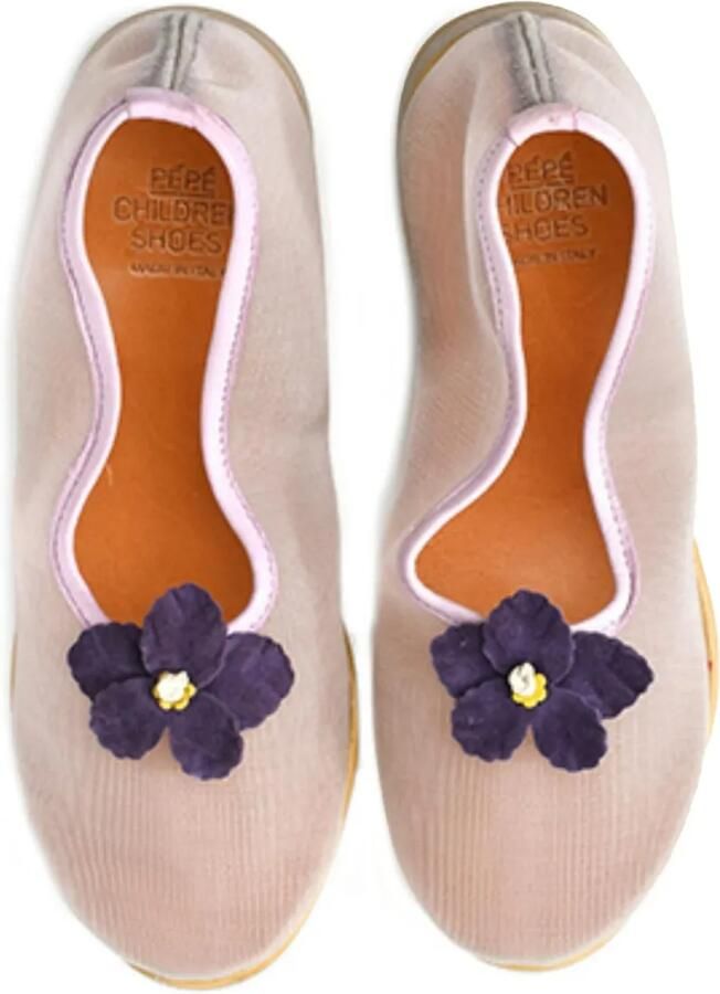 Pèpè Ballerina's met bloe patch Beige - Foto 2