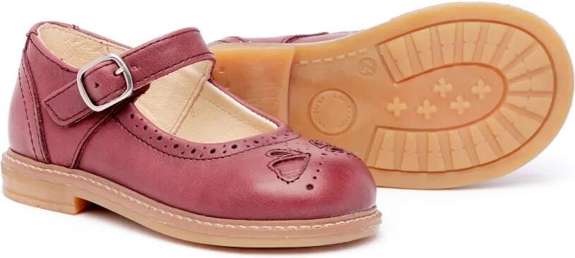 Pèpè Ballerina's met brogue-detail Rood - Foto 3