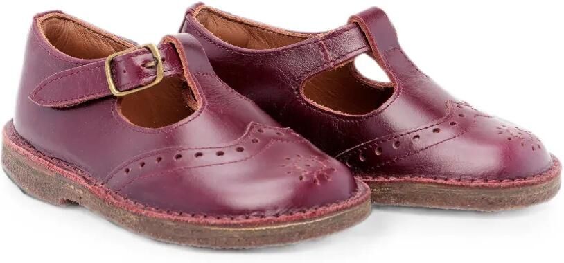 Pèpè Ballerina's met brogue-detail Rood