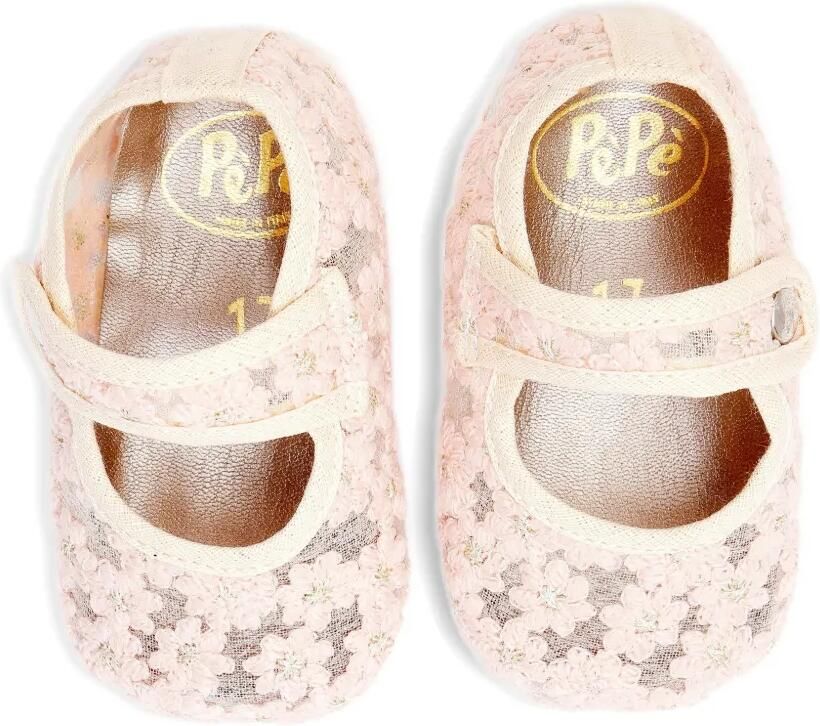 Pèpè Ballerina's met geborduurde bloe Roze - Foto 2